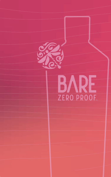 Illustration of a Bottle of BARE ZERO PROOF®